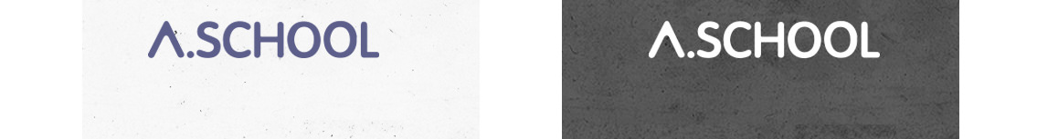 Two further variations of the a.school logo.