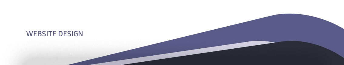 Text reading “website design” on a white and blue background.