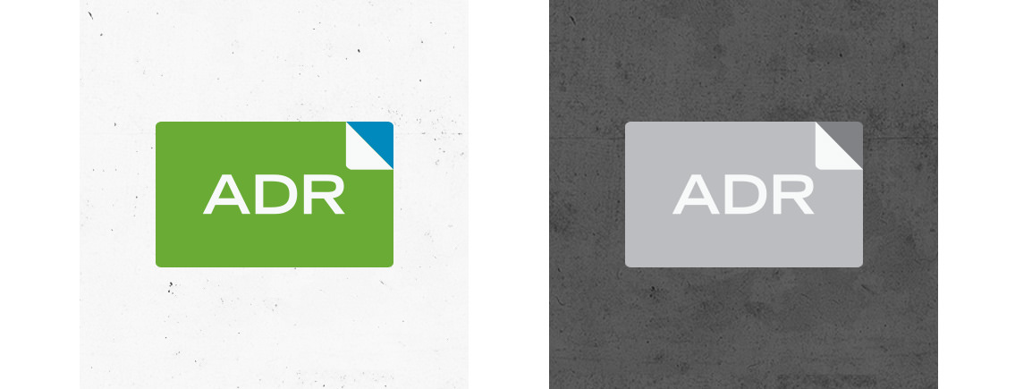 View of ADR's logo, designed by Entermotion, a Wichita web-design studio.