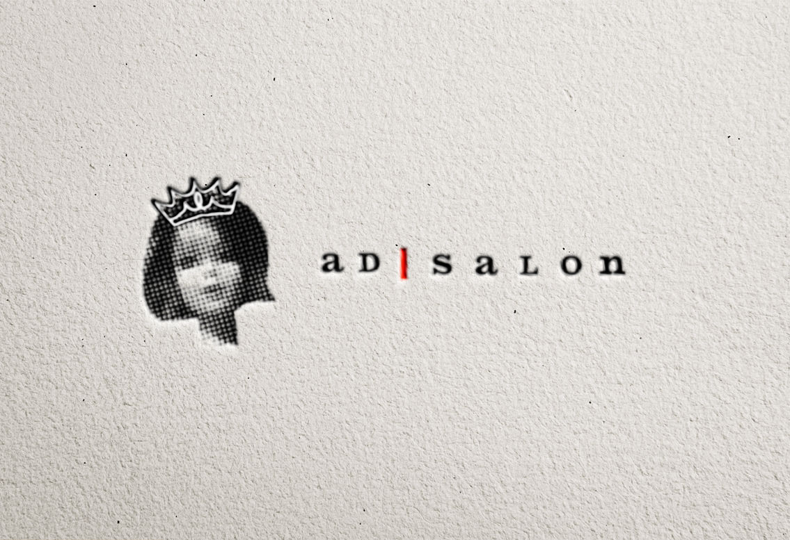 View of AdSalon's logo design, designed by Entermotion, a Wichita web-design studio.