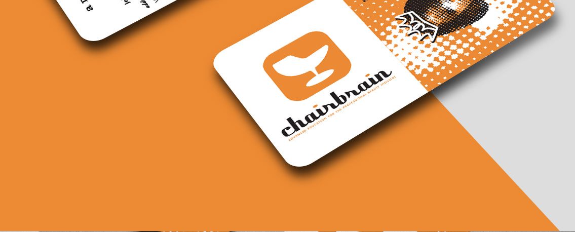 View of AdSalon's business card design, designed by Entermotion, a Wichita web-design studio.