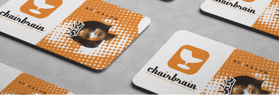 View of AdSalon's business card design, designed by Entermotion, a Wichita web-design studio.