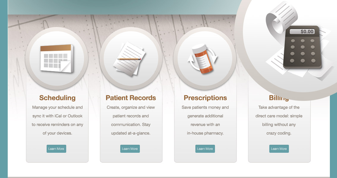 View of Atlas website, designed by Entermotion in Wichita