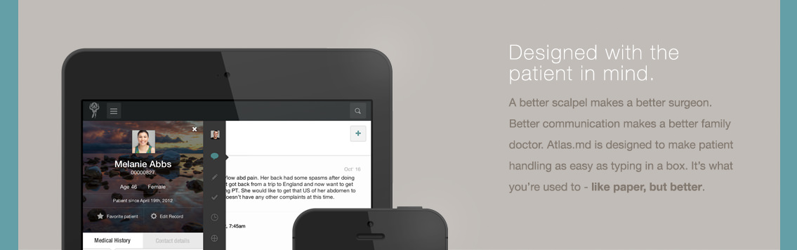 View of Atlas website on mobile, designed by Entermotion in Wichita