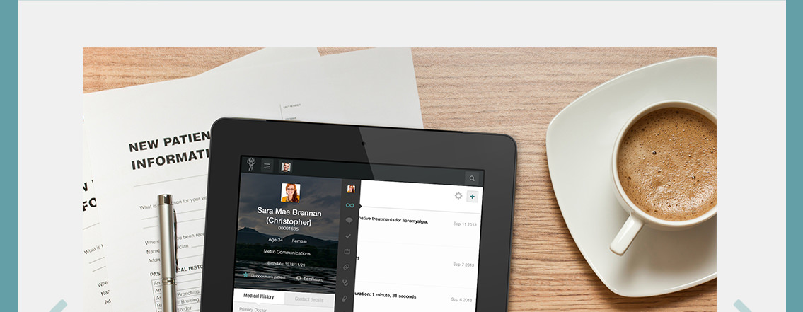 View of Atlas website on iPad, designed by Entermotion in Wichita