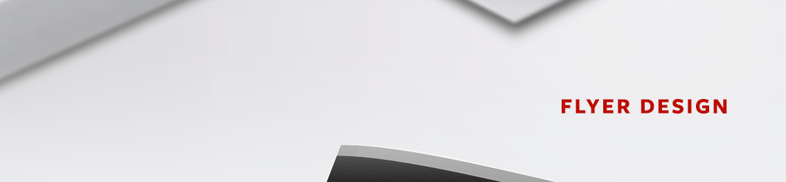 White background and text reading “Flyer Design.”