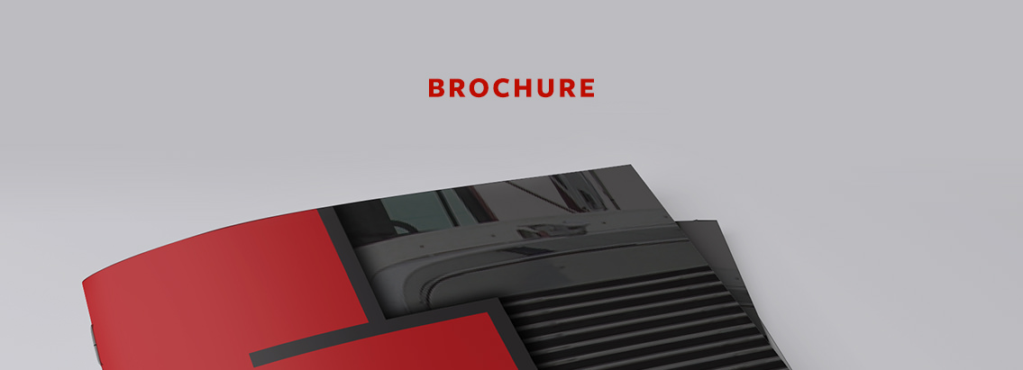 Text reading “Brochure” and the top of a brochure.