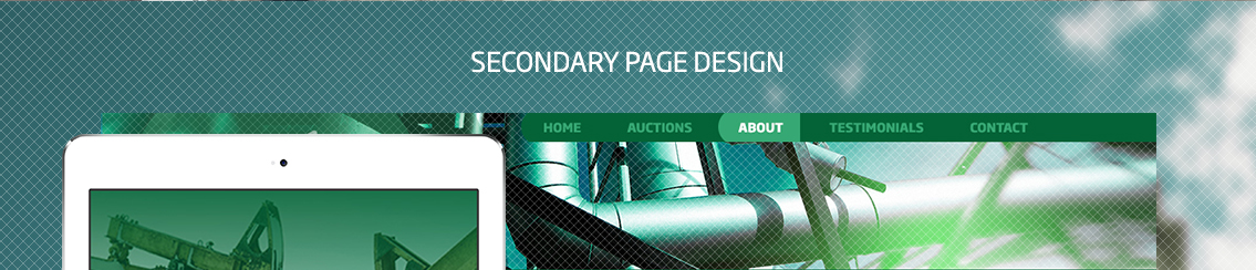 Header for Evenson and navigation bar of website.