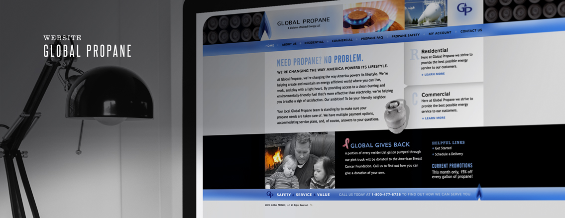 Global Propane | Website Design by Wichita Web Design Studio