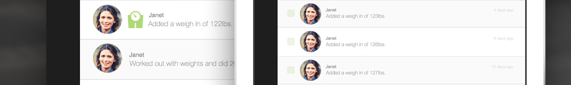 Bottom slice of a tablet demonstrating use of the GoTime app.