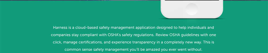 Green background with white text describing the app.