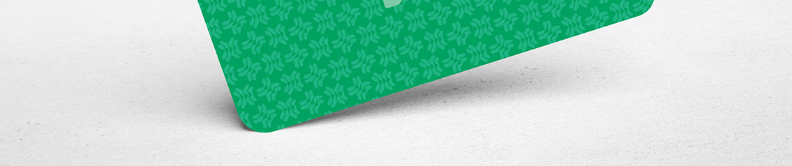 Edge of business card design, developed for Hench Control.