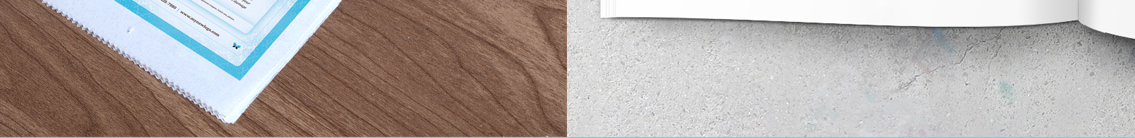 Bottom slice showing the bottom of a newspaper and bottom of a magazine.