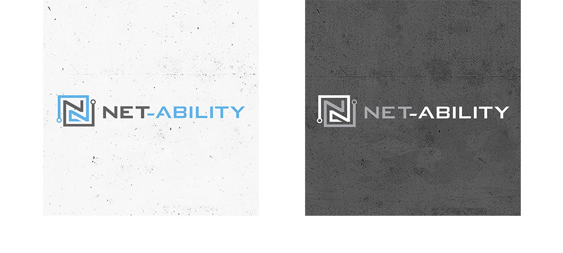 View of Net-Ability's logo design.