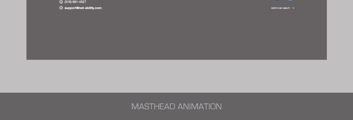 Footer view for Net-Ability's website.