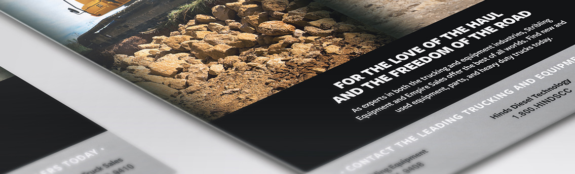 Brochure reading “For the love of the haul and the freedom of the road.”