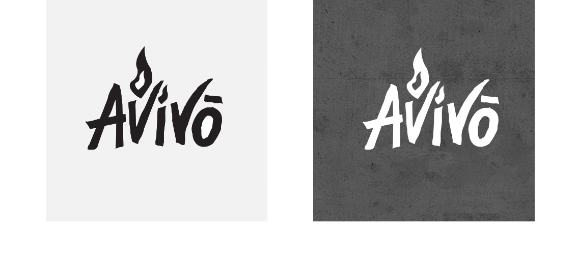 View of Avivo's logo designs, designed by Entermotion, a Wichita web-design studio.