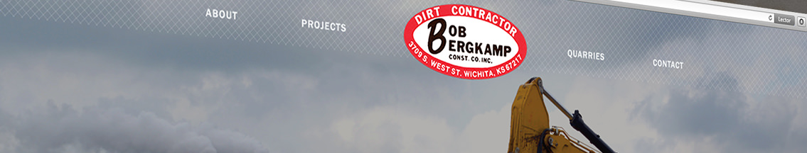 Read Bob Bergkamp logo and main website navigation.