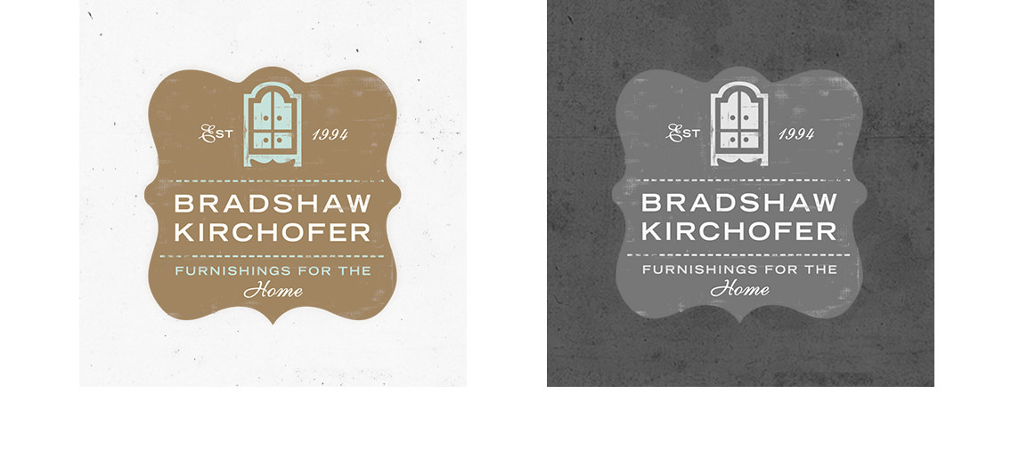 View of Bradshaw Kirchofer's purchasing logo design, designed by Entermotion, a Wichita web-design studio.