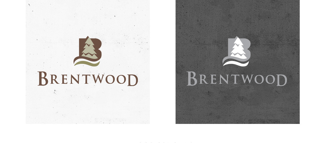 View of Brentwood's logo concept, designed by Entermotion, a Wichita web-design studio.