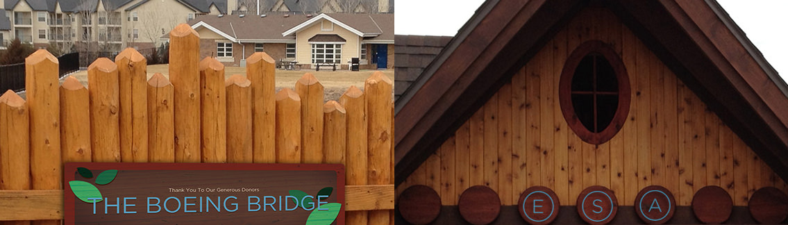 View of  Heartspring's signage, designed by Entermotion, a Wichita web-design studio.