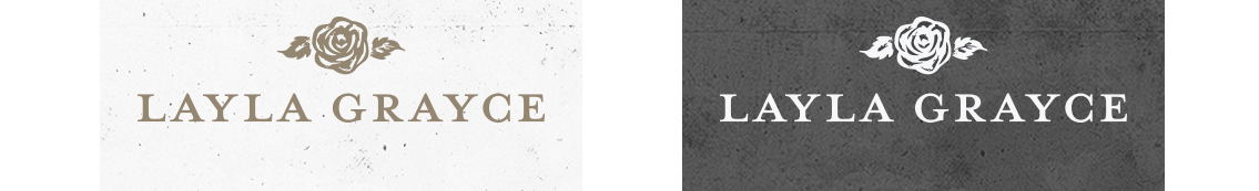 Layla Grayce logos, developed by Entermotion.