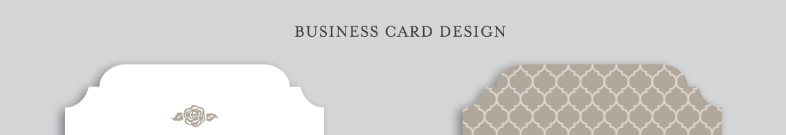 Rose on top of business card design for Layla Grayce, developed by Entermotion.