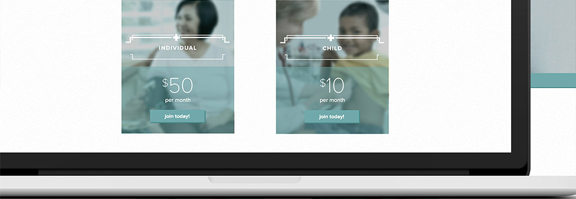 View of Midwest Health Group's website, designed by Entermotion, a Wichita web-design studio.