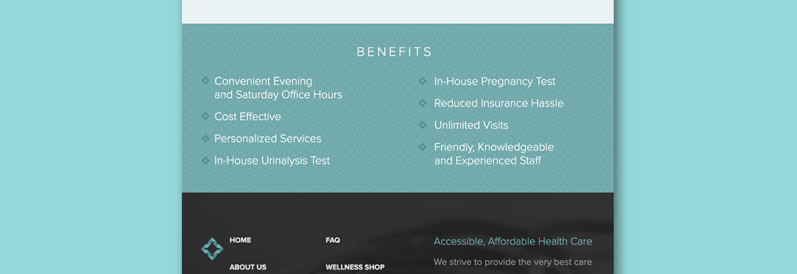 View of Midwest Health Group's benefits.