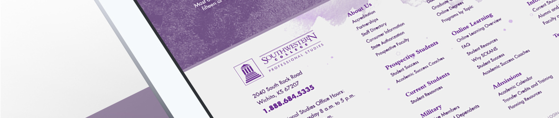 Detail of footer text.