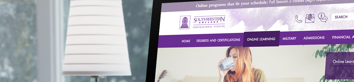 Woman drinking out of gray coffee mug on computer screen.