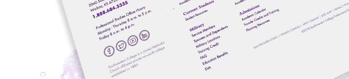 Footer text details for SCPS.