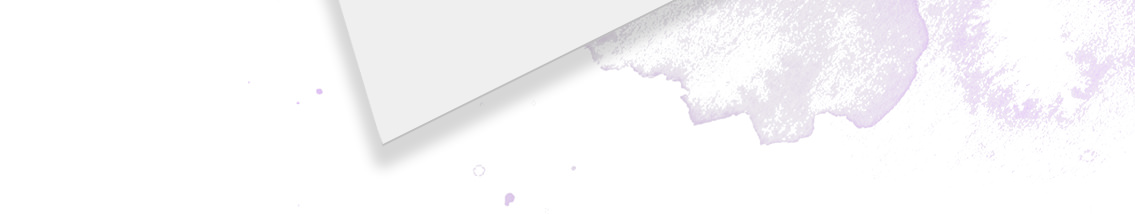 White paper edge on background with purple watercolor.