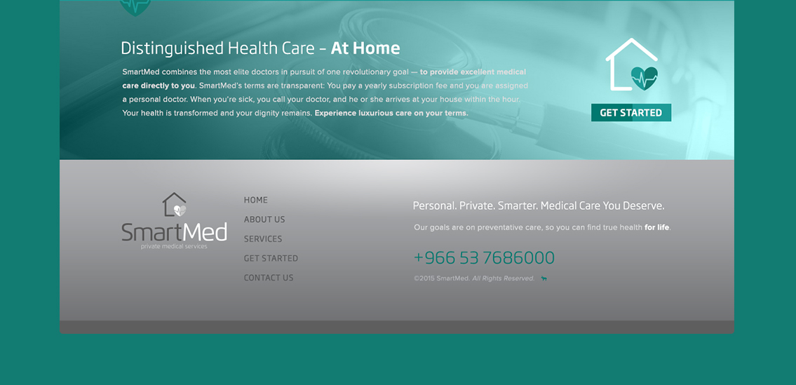 Footer text for SmartMed.